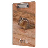 Zion Chipmunk auf Red Rocks Klemmbrett (Links)