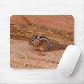 Zion Chipmunk auf Red Rocks Mousepad (Mit Mouse)