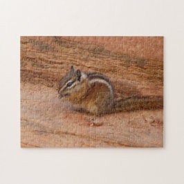 Zion Chipmunk auf Red Rocks Puzzle