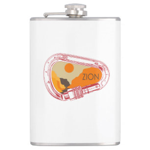 Zion Climbing Carabiner Flachmann