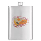 Zion Climbing Carabiner Flachmann (Vorderseite)