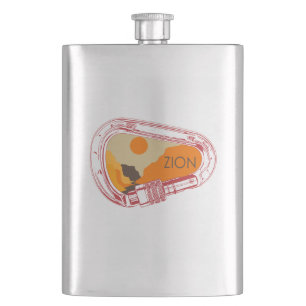 Zion Climbing Carabiner Flachmann