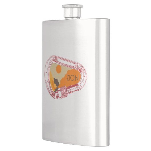 Zion Climbing Carabiner Flachmann (Links)