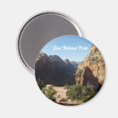 Zion from Angels Landweg Zion Nationalpark Magnet (Vorderseite/Rückseite)