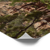 Zion from Angels Landweg Zion Nationalpark Poster (Ecke)