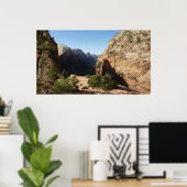 Zion from Angels Landweg Zion Nationalpark Poster (Heimbüro)