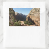 Zion from Angels Landweg Zion Nationalpark Rechteckiger Aufkleber (Tasche)