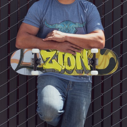 Zion Graffiti Custom Personalisiert Skateboard (Außenbereich 3)