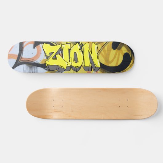 Zion Graffiti Custom Personalisiert Skateboard (Horizontal)