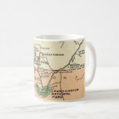 Zion - Grand Canyon Karte Tasse (VorderseiteRechts)