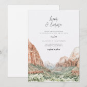 Zion Hochzeitseinladung Einladung (Vorne/Hinten)