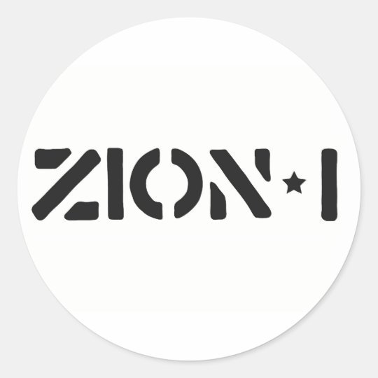 Zion-i einfach runder aufkleber