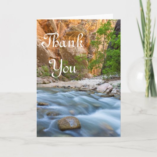 Zion Narrows Dankeschön Karte (Vorderseite)