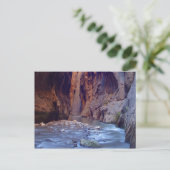 Zion Narrows Nationalpark Postcard Postkarte (Stehend Vorderseite)