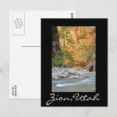 Zion Narrows Postkarte (Vorne/Hinten)