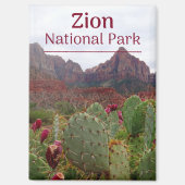 Zion National Park Bloom Magnet (Vorderseite)