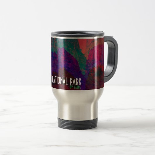 Zion National Park by Saber Travel Mug V1.01 Reisebecher (VorderseiteRechts)