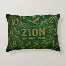 Zion National Park Canyon Hiking and Eagle Art Dekokissen