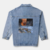 Zion National Park die Pfeile, Namen, Datum blau Jeansjacke (Rückseite)