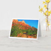Zion National Park Grußkarte Karte (Gelbe Blume)