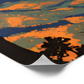 Zion National Park Illustrationsprogramm Poster (Ecke)