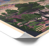 Zion National Park Litho Artwork Poster (Ecke)