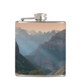 Zion National Park Mountains Landscape Flachmann (Vorderseite)