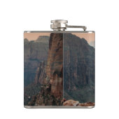 Zion National Park Mountains Landscape Flachmann (Rückseite)