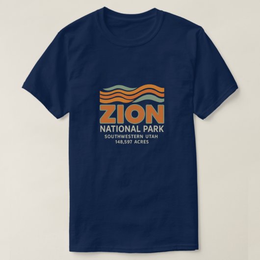 Zion National Park - Narrows & Angels Landing - 1 T-Shirt (Design vorne)