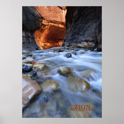 Zion National Park Narrows Matte Poster (Vorne)
