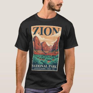 Zion National Park Outdoors Angels Landing Utah T-Shirt