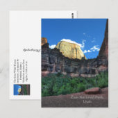 Zion National Park Postcard Postkarte (Vorne/Hinten)