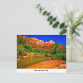 Zion National Park Postcard Postkarte (Stehend Vorderseite)