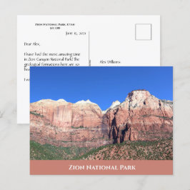 Zion National Park Postcard Postkarte