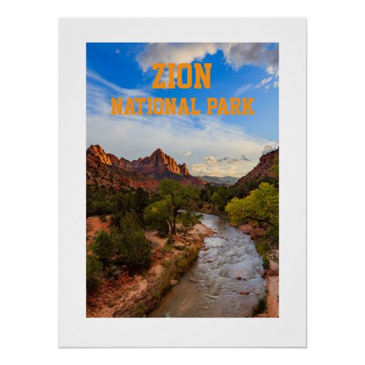 Zion National Park Poster (Vorderseite)