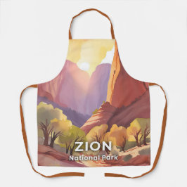 Zion National Park | Reise Aquarell Schürze