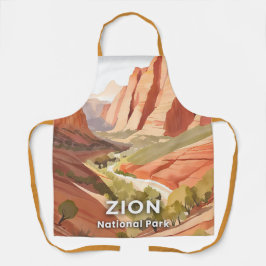 Zion National Park | Reise Wasserfarbe Tal Schürze