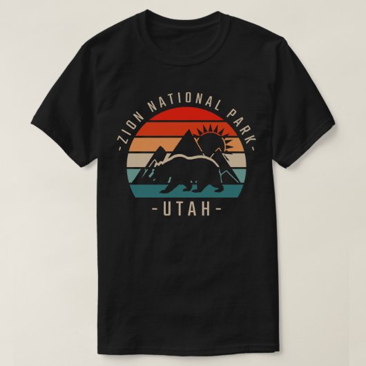 Zion National Park Retro 1 T-Shirt (Design vorne)