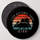 Zion National Park Retro Button (Vorne & Hinten)
