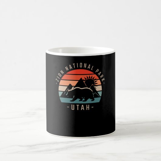 Zion National Park Retro Kaffeetasse (Mittel)