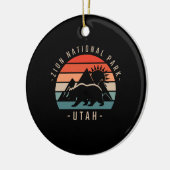 Zion National Park Retro Keramik Ornament (Links)