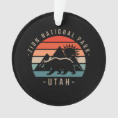 Zion National Park Retro Ornament (Vorderseite)