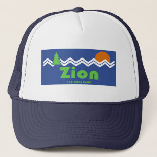 Zion National Park Retro Truckerkappe