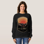 Zion National Park Retro Vintage Sweatshirt (Vorne ganz)