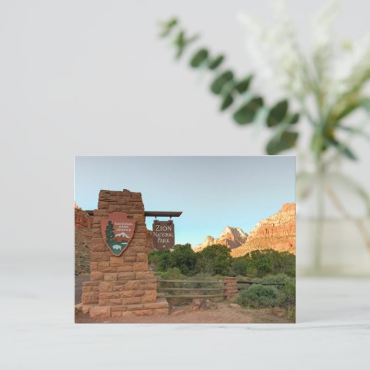 Zion National Park – Scenic Travel Postkarte (Stehend Vorderseite)