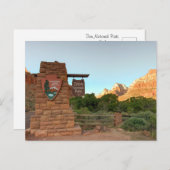 Zion National Park – Scenic Travel Postkarte (Vorne/Hinten)