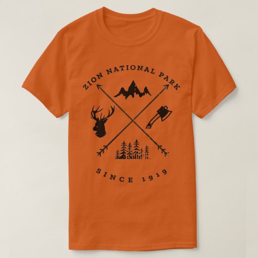 Zion National Park Souvenir T-Shirt (Design vorne)
