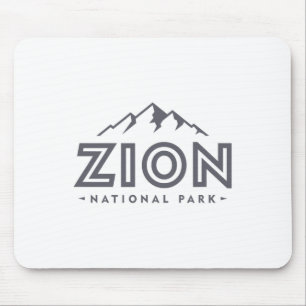 Zion National Park T-Shirt Utah Berg Frauen Männer Mousepad