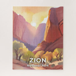 Zion National Park | Travel Watercolor Puzzle
