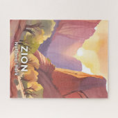 Zion National Park | Travel Watercolor Puzzle (Horizontal)